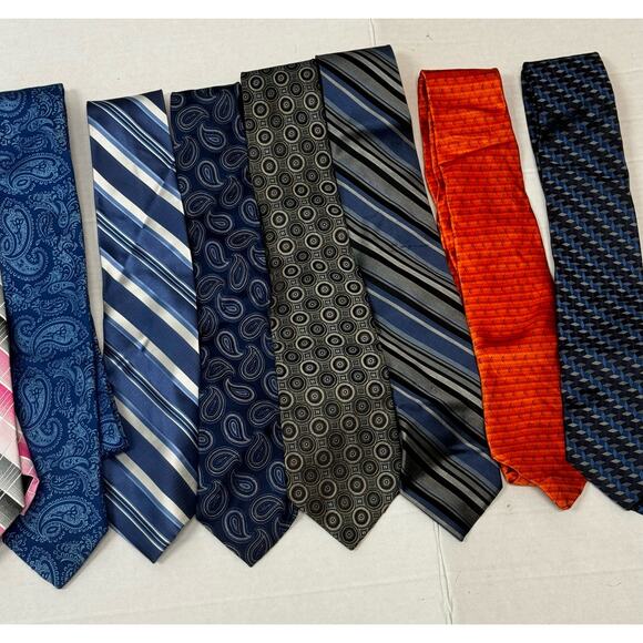 Men’s Ties Lot of 12‎ Ties Jos A Bank Haggar Van Heusen - Picture 2 of 4